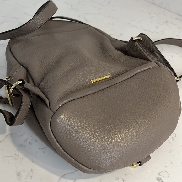 REBECCA MINKOFF FRINGE TRIM LEATHER BACKPACK - Picture 6 of 12